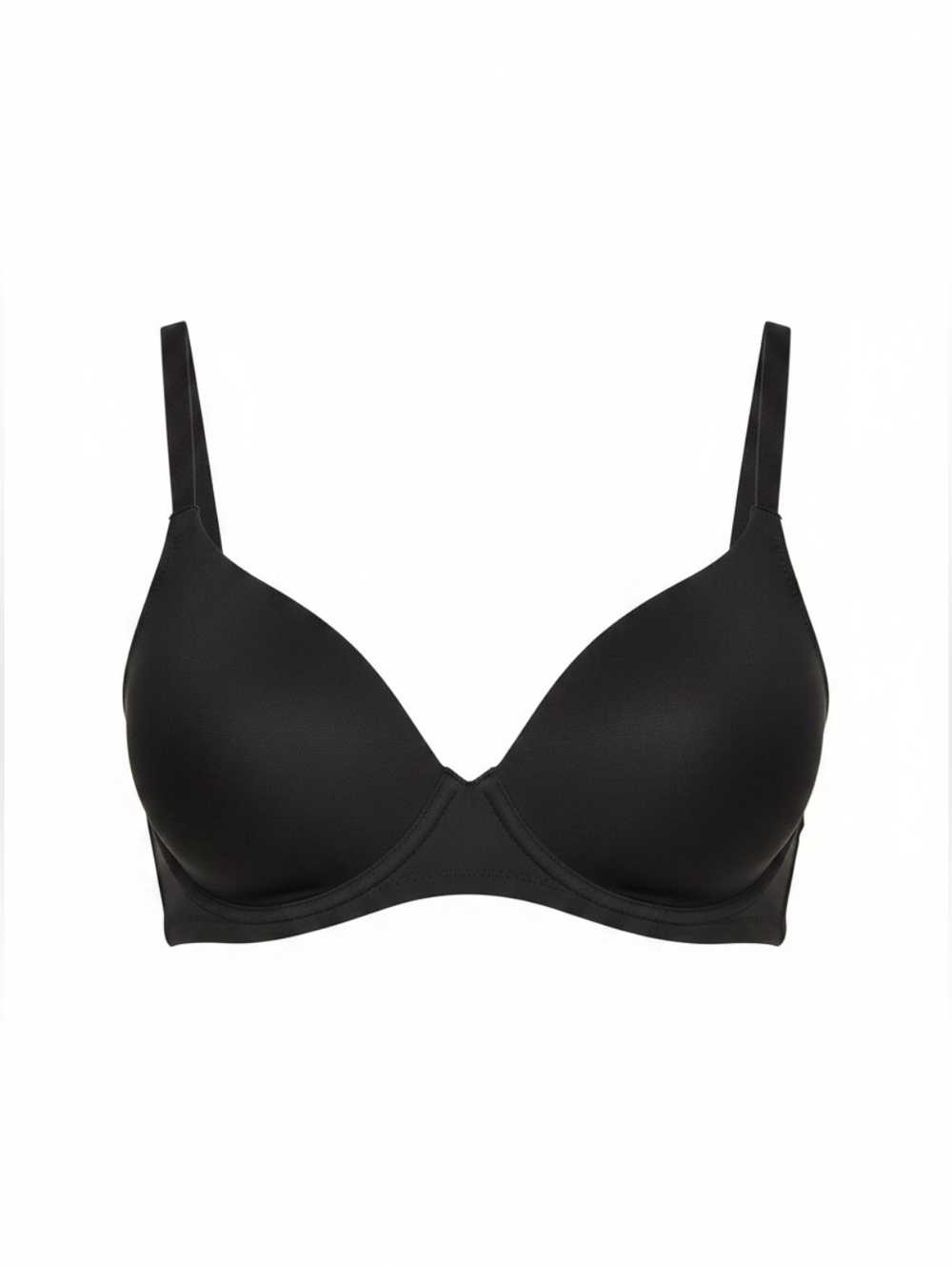 Skims Fits Everybody Unlined Underwire Demi Bra Onyx Black 32DDDD NWT